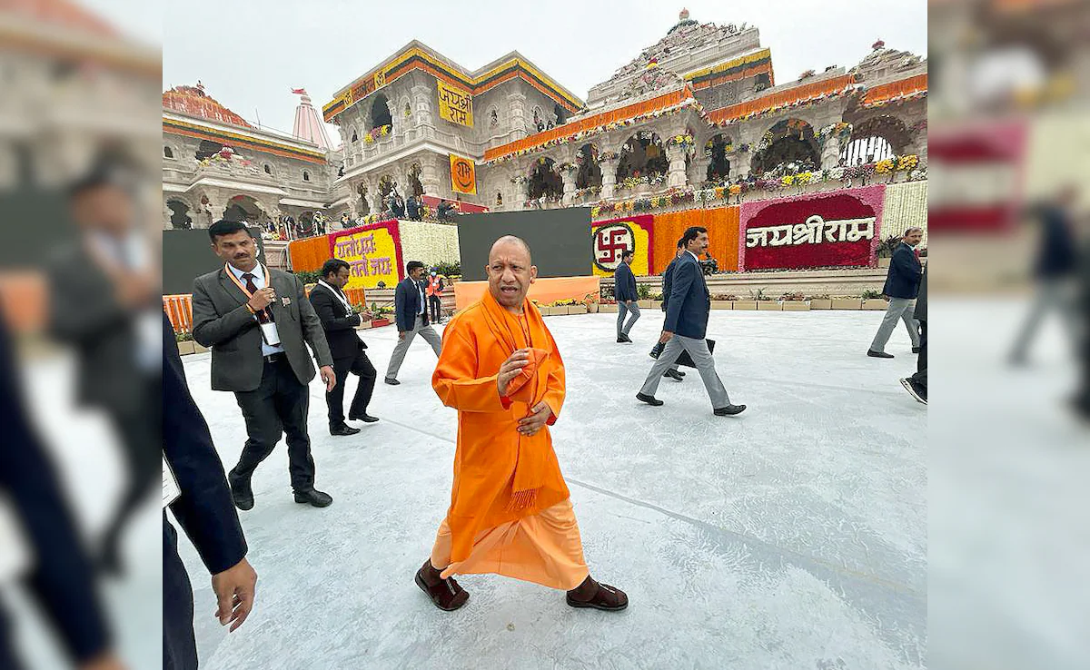 In Yogi Adityanath's Ram Temple Speech, A Veiled Swipe At Mulayam Yadav